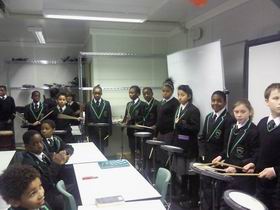 end of Term preparation at the Evelyne Grace Academy in Brixton where Dom used teaches twice a week